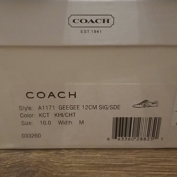 Used Coach GeeGee Sneakers Size 10 - Picture 8 of 9